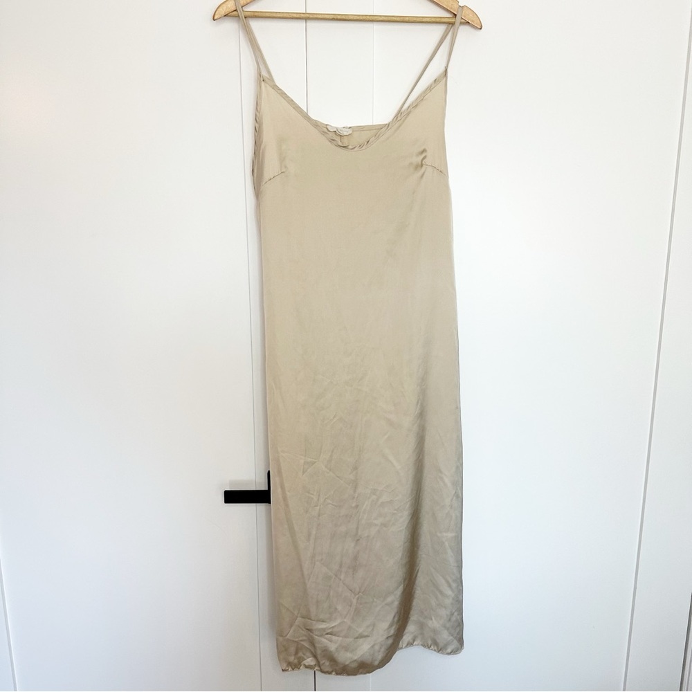 See You Monday Gold Midi Dress